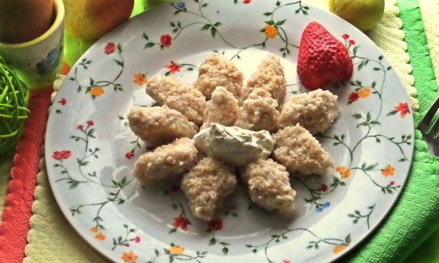 Рецепт яблочные вареники без муки