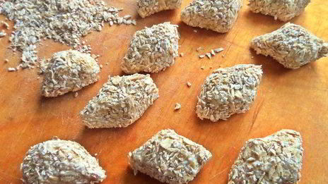 яблочные вареники без муки