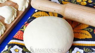 Заварное тесто для вареников с творогом