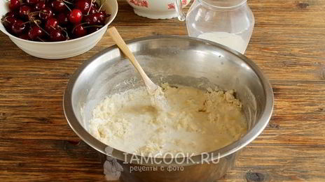заварное тесто для вареников с вишней