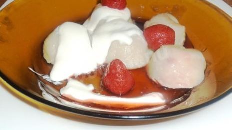 заварные вареники с клубникой на пару