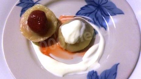 заварные вареники с клубникой на пару