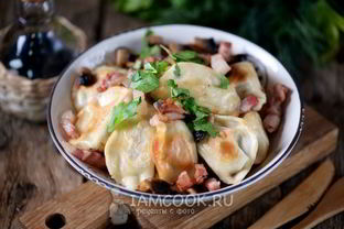 Жареные вареники с картошкой