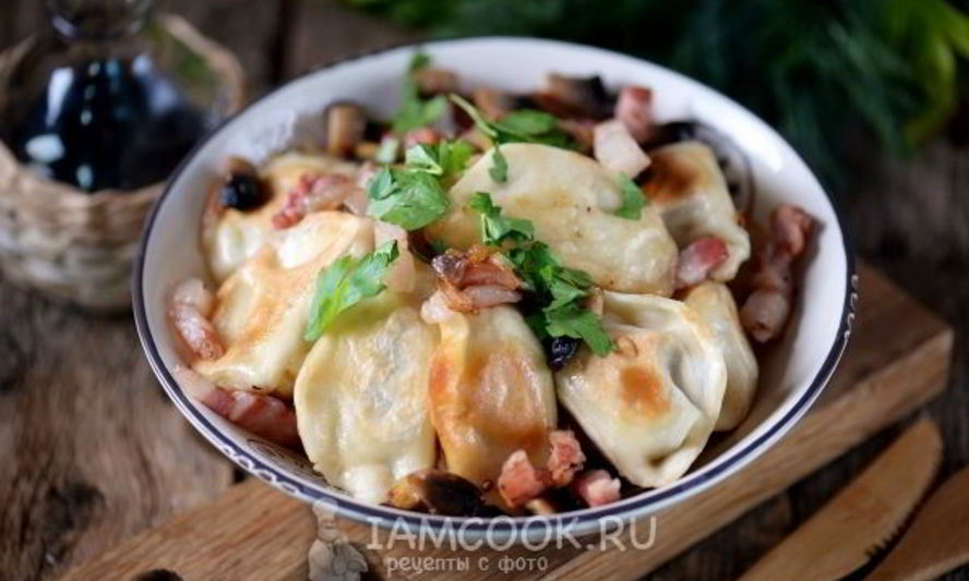 Рецепт жареные вареники с картошкой