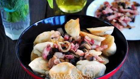 жареные вареники с картошкой