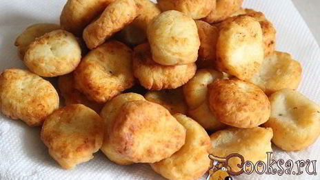 жареные картофельно-творожные клецки