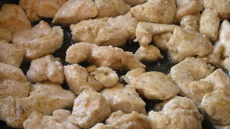 быстрое жаркое из курицы с овощами