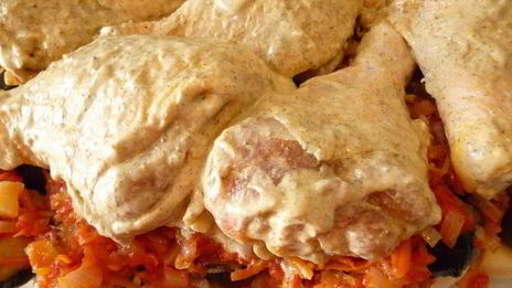 куриное жаркое с баклажанами и картофелем