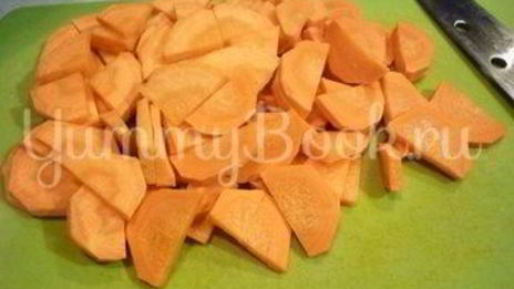 легкое жаркое с тыквой и индейкой