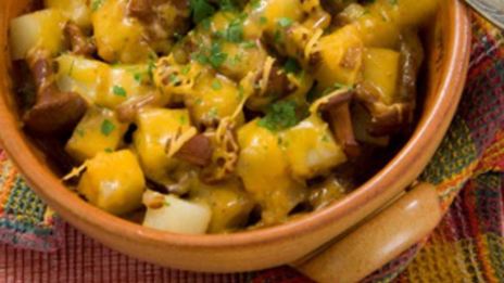 жаркое из баранины с лисичками