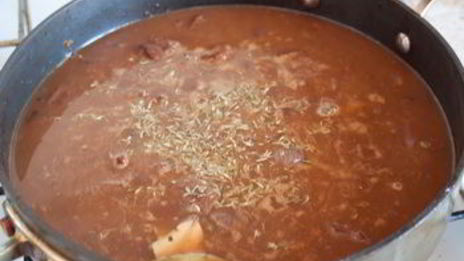 жаркое из говядины с клюквой