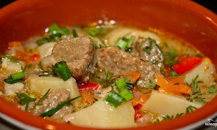 Рецепт жаркое из говядины в горшочках