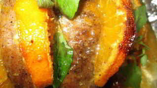 Жаркое из индейки с мандаринами