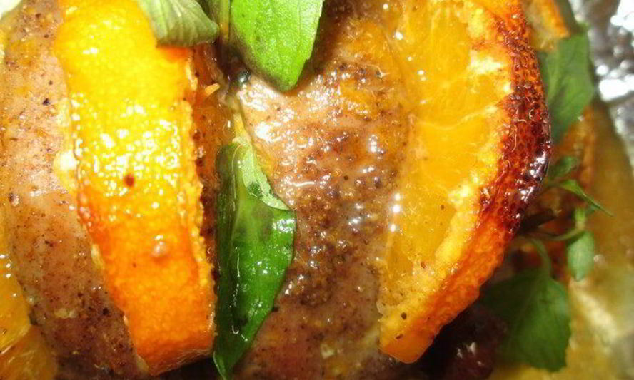 Рецепт жаркое из индейки с мандаринами