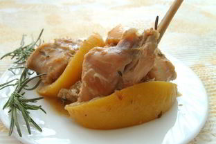 Жаркое из кролика с лимоном