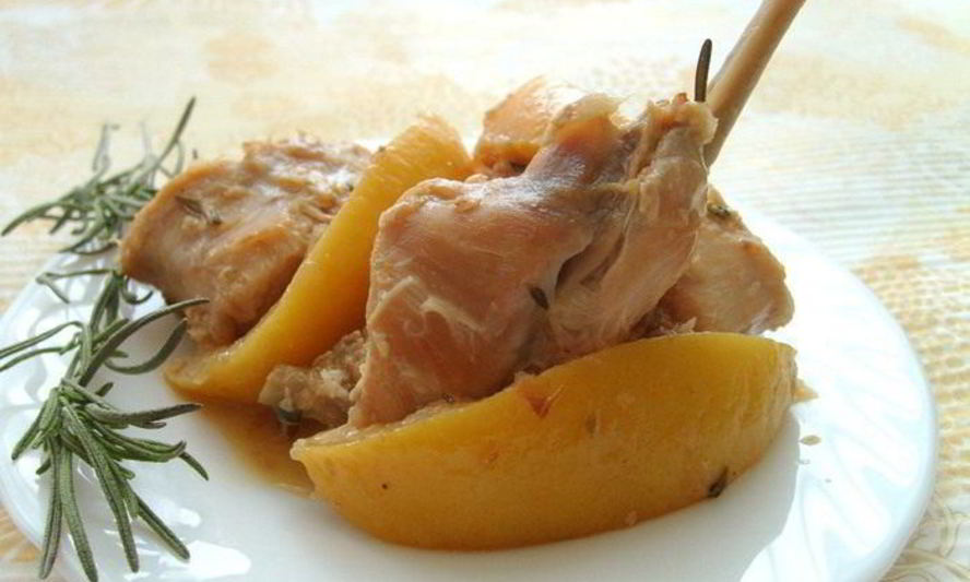 Рецепт жаркое из кролика с лимоном