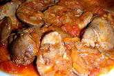 Жаркое из куриной печени