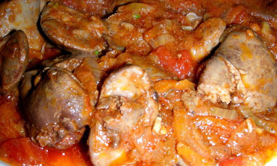 Рецепт жаркое из куриной печени