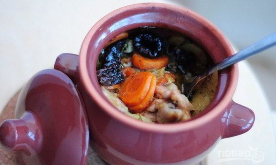 Рецепт жаркое из курицы по-русски