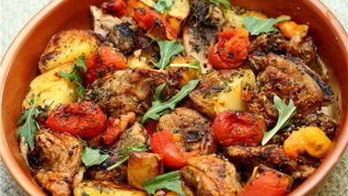 Жаркое из курицы с овощами