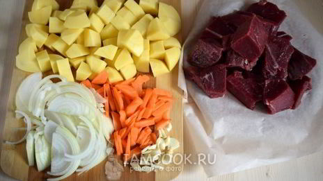 жаркое из лосятины