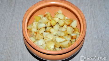 жаркое из печени в горшочках