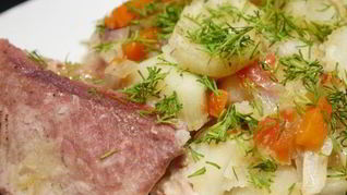 Жаркое из свинины с картофелем