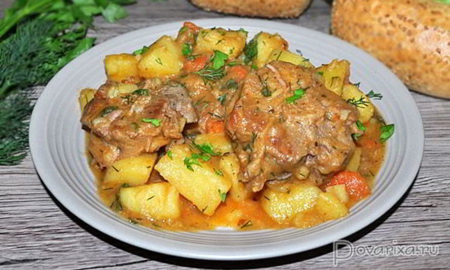 Рецепт жаркое из телячьих хвостов с картофелем