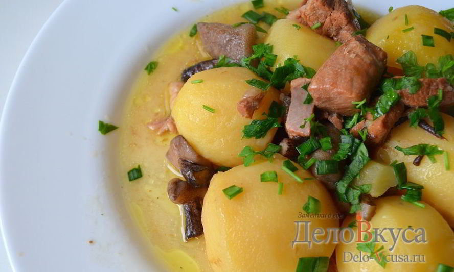 Рецепт жаркое по-домашнему с мясом и грибами