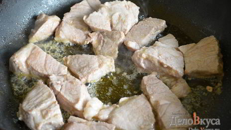 жаркое по-домашнему с мясом и грибами