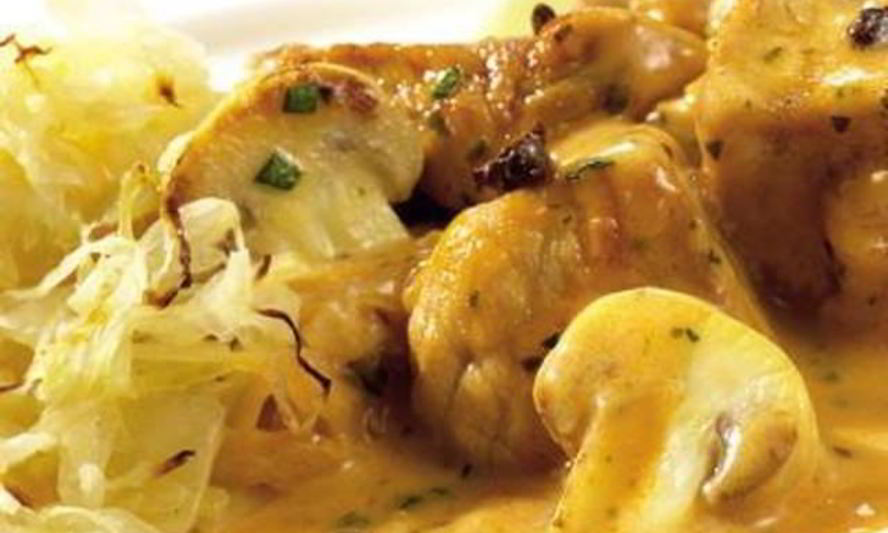 Рецепт жаркое по-охотничьи с квашеной капустой