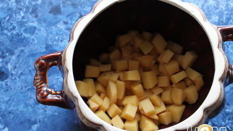 жаркое под соусом бешамель