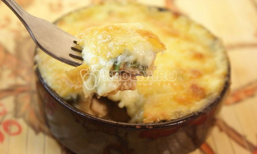 Рецепт жаркое под сыром