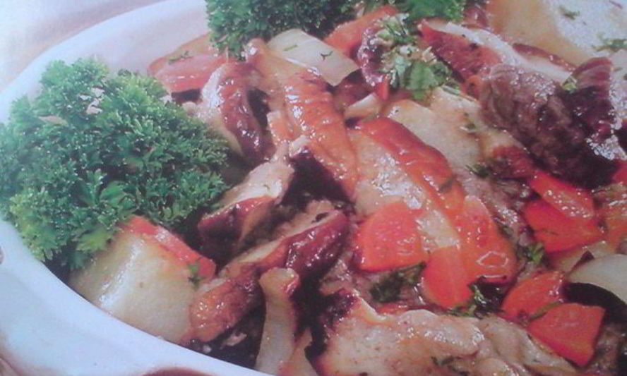 Рецепт жаркое с грибами и овощами
