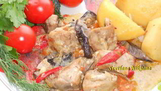 Жаркое с грибами в мультиварке