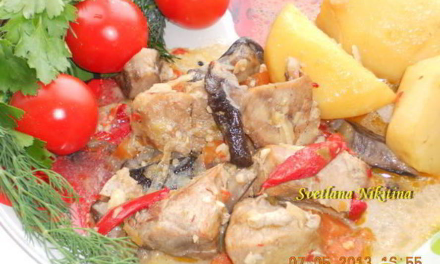 Рецепт жаркое с грибами в мультиварке