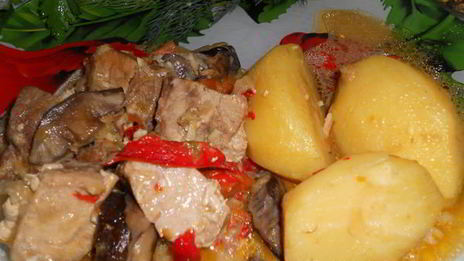 жаркое с грибами в мультиварке