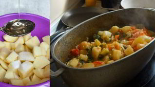 Жаркое с кабачками без обжарки