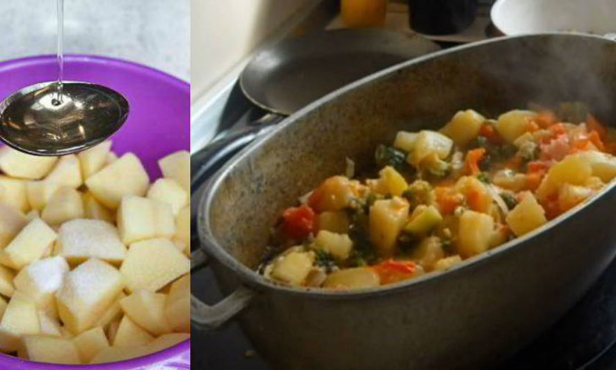 Рецепт жаркое с кабачками без обжарки