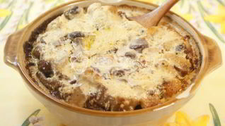 Жаркое с стручковой фасолью и опятами