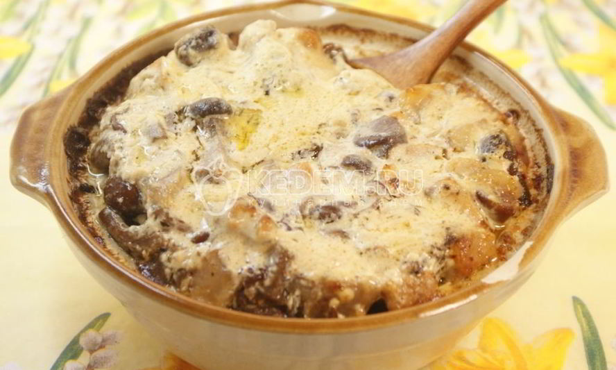 Рецепт жаркое с стручковой фасолью и опятами