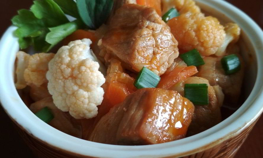 Рецепт жаркое с цветной капустой