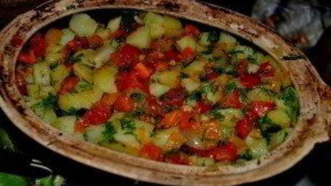 жаркое в духовке в утятнице