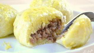 Картофельные зразы с фаршем отварные