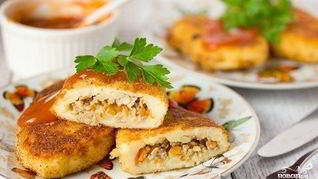 Картофельные зразы с фаршем