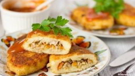 картофельные зразы с фаршем
