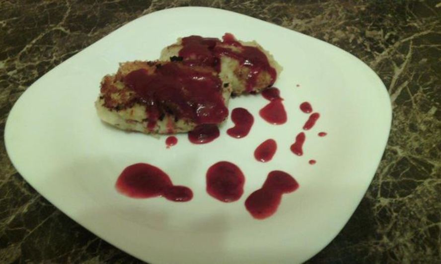 Рецепт картофельные зразы с клюквенным соусом