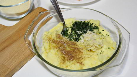 картофельные зразы с креветками