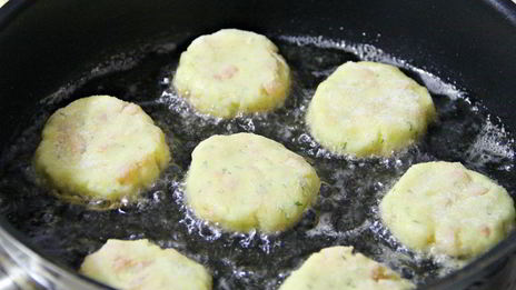 картофельные зразы с креветками