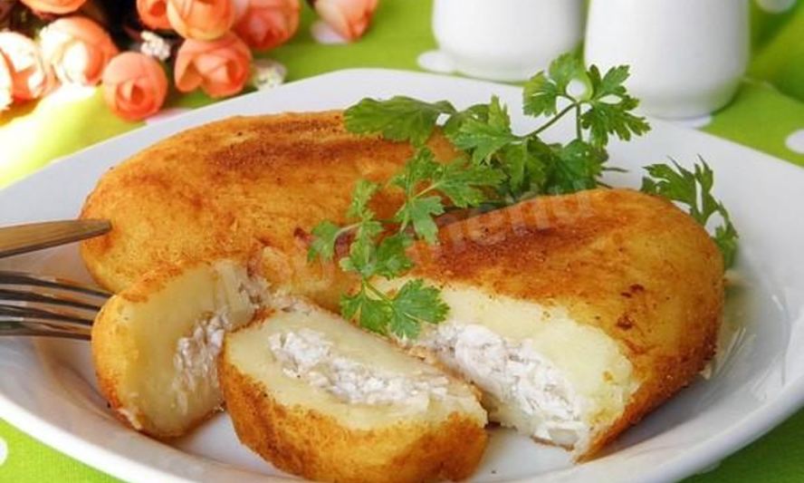 Рецепт картофельные зразы с куриным фаршем